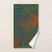 Roest en Turquoise Marmer abstract 4 Bad Handdoek (Handdoek)