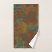 Roest en Turquoise Marmer abstract 4 Bad Handdoek (Handdoek)