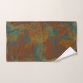 Roest en Turquoise Marmer abstract 4 Bad Handdoek (Handdoek)