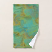 Roest en Turquoise Marmer abstract 6 Bad Handdoek (Handdoek)