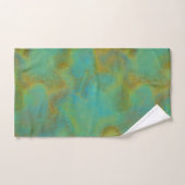 Roest en Turquoise Marmer abstract 6 Bad Handdoek (Handdoek)