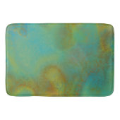 Roest en Turquoise Marmer abstract 6 Badmat (Voorkant)