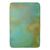 Roest en Turquoise Marmer abstract 6 Badmat (Voorkant Verticaal)