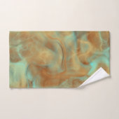 Roest en turquoise Marmer abstract Bad Handdoek (Handdoek)