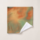 Roest en Turquoise Marmer abstract Bad Handdoek (Wasdoekje)