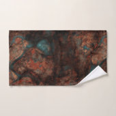 Roest en Turquoise Stone Abstract Bad Handdoek (Handdoek)