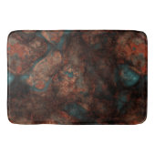 Roest en Turquoise Stone Abstract Badmat (Voorkant)