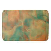 Roest en Zee Groen Marmer abstract Badmat (Voorkant)
