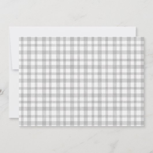 Roest geel herfst Herfst landschap geruite bruilof Kaart (Achterkant)