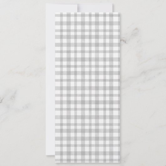 Roest Geel Herfst Landschap Plaid Bruiloft Menu Ka Kaart (Achterkant)