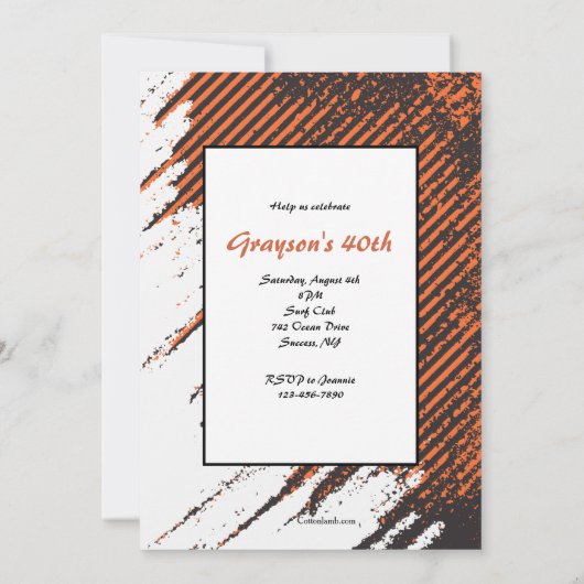 Roest Grunge Foto Kaart (Achterkant)