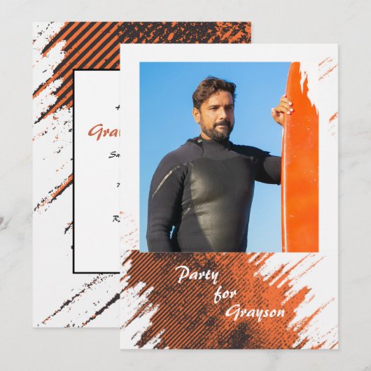 Roest Grunge Foto Kaart (Voorkant / Achterkant)