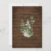 Roest Hout Winter Nederland Verjaardagsbos Kaart (Achterkant)