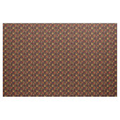 Roest kleur bloemenprint stof (Yard (91,4 cm))