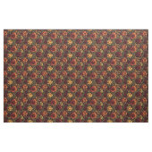 Roest kleur bloemenprint stof (Fat Quarter)