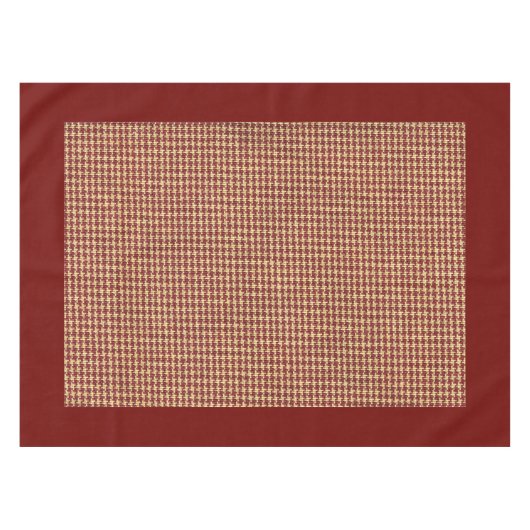 Roest Kleur Check Tafelkleed (Voorkant (Horizontaal))