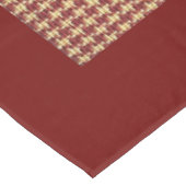Roest Kleur Check Tafelkleed (Gekanteld)