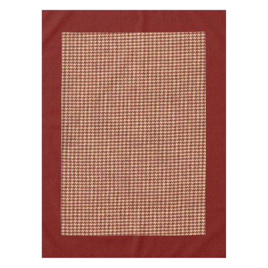 Roest Kleur Check Tafelkleed (Voorkant)