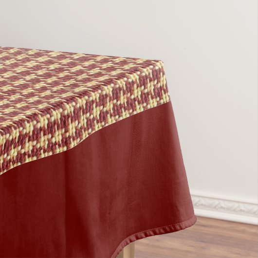 Roest Kleur Check Tafelkleed (Voorbeeld)