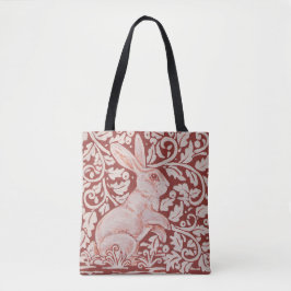 Roest Kleur Konijn & Leaves Designer Tas