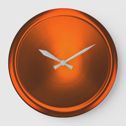 Roest Koper Button Grote Klok (Voorkant)