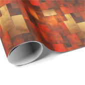 Roest & Koper Elegantie: Verfijnd Grafisch Cadeaupapier (Rol Hoek)