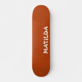 Roest Moderne Naam | Stijlvol Trendy Persoonlijk Skateboard (Voorkant)