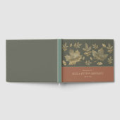 Roest Mos Groen Goud Herfstbladeren Trouwen Gastenboek (Volledig)