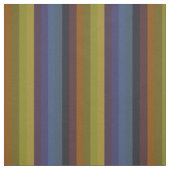Roest, Mosterd & Indigo Retro Strepen Stof (Swatch)