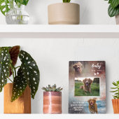 Roest & Navy Poot Favoriete Hallo Hond Herdenking Fotoplaat