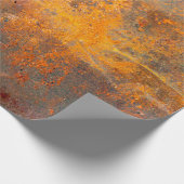 roest op ijzer als achtergrond, abstract, vuil cadeaupapier (Hoek)