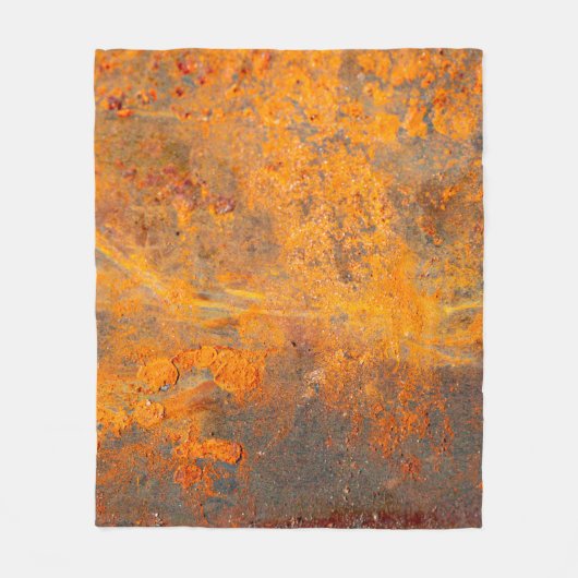 roest op ijzer als achtergrond, abstract, vuil fleece deken (Voorkant)