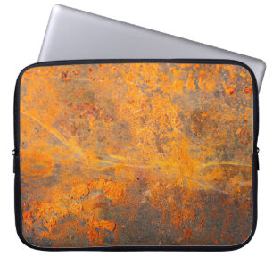 roest op ijzer als achtergrond, abstract, vuil laptop sleeve