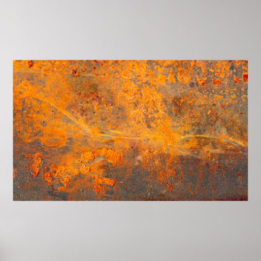 roest op ijzer als achtergrond, abstract, vuil poster (Voorkant)