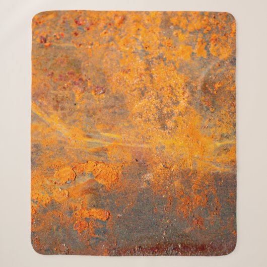 roest op ijzer als achtergrond, abstract, vuil sherpa deken (Voorkant)
