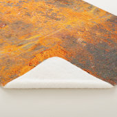 roest op ijzer als achtergrond, abstract, vuil sherpa deken (3/4)