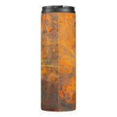 roest op ijzer als achtergrond, abstract, vuil thermosbeker (Achterkant)
