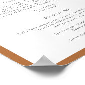 Roest Oranje Bloemrecept voor een Gelukkig Huwelij Poster (Hoek)