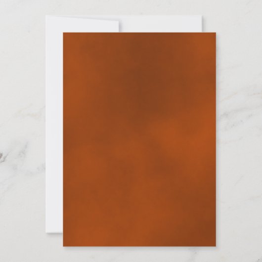 Roest Oranje Roos We doen nog steeds bruiloft gelo Kaart (Achterkant)