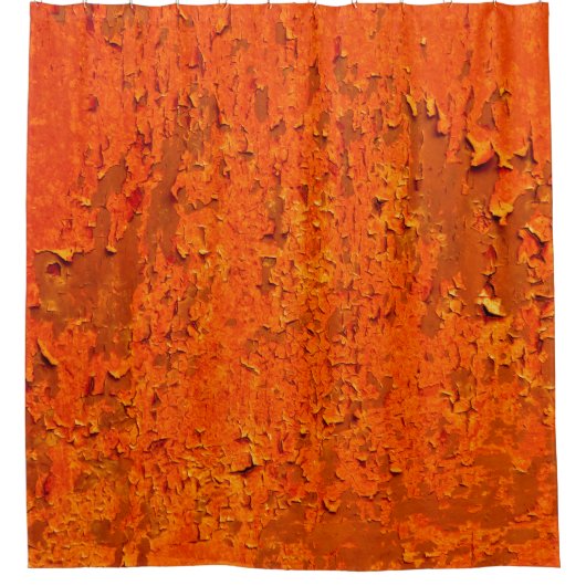  roest: oude getextureerde oppervlakte douchegordijn (Voorkant)