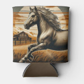 Roest/ paard/western blikjeskoeler (Voorkant)