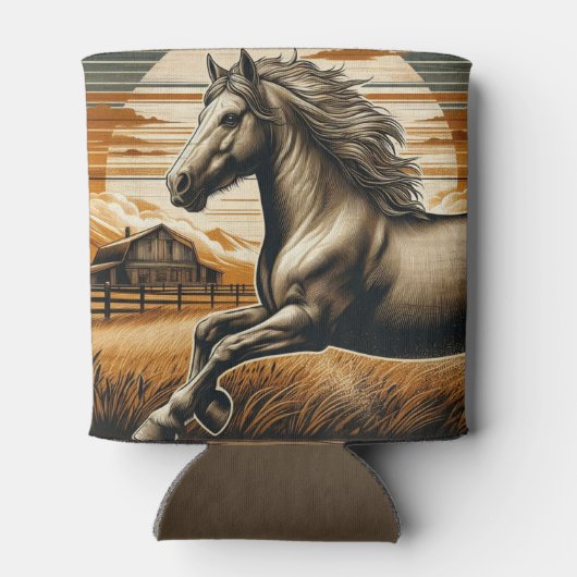 Roest/ paard/western blikjeskoeler (Achterkant)