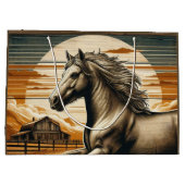Roest/ paard/western groot cadeauzakje (Achterkant)