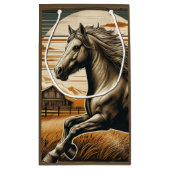 Roest/ paard/western klein cadeauzakje (Achterkant)