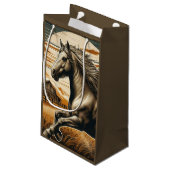 Roest/ paard/western klein cadeauzakje (Achterkant Gekanteld)