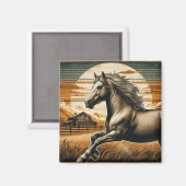 Roest/ paard/western magneet (Voorkant / Achterkant)