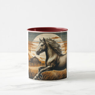 Roest/ paard/western mok