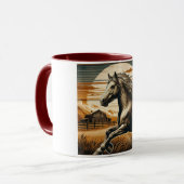 Roest/ paard/western mok (Voorkant links)