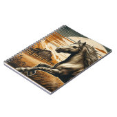 Roest/ paard/western notitieboek (Linkerzijde)