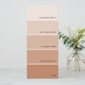 Roest Paint Swatch Nieuwe adresaankondiging Kaart (Staand voorkant)